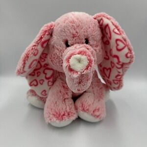 Adorable Pink "Heart" Elephant Plush - Aurora - Excellent Condition!